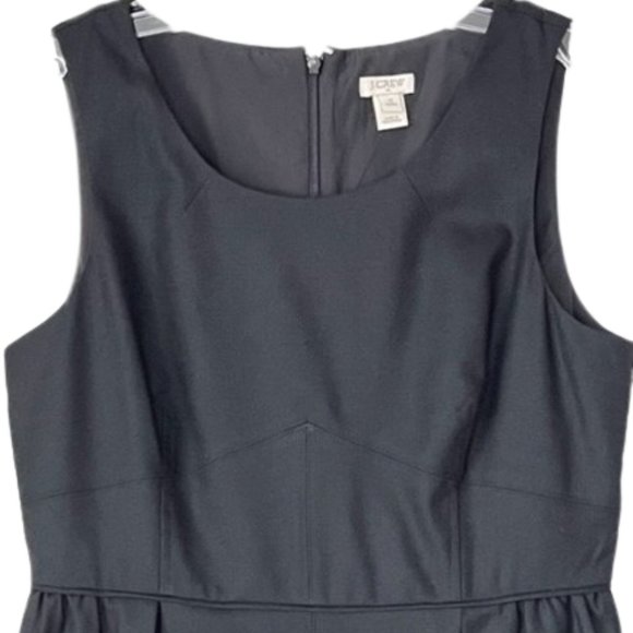 J. Crew Versatile Sleveless Wool Blend Dress - Black - 12P - Picture 3 of 7